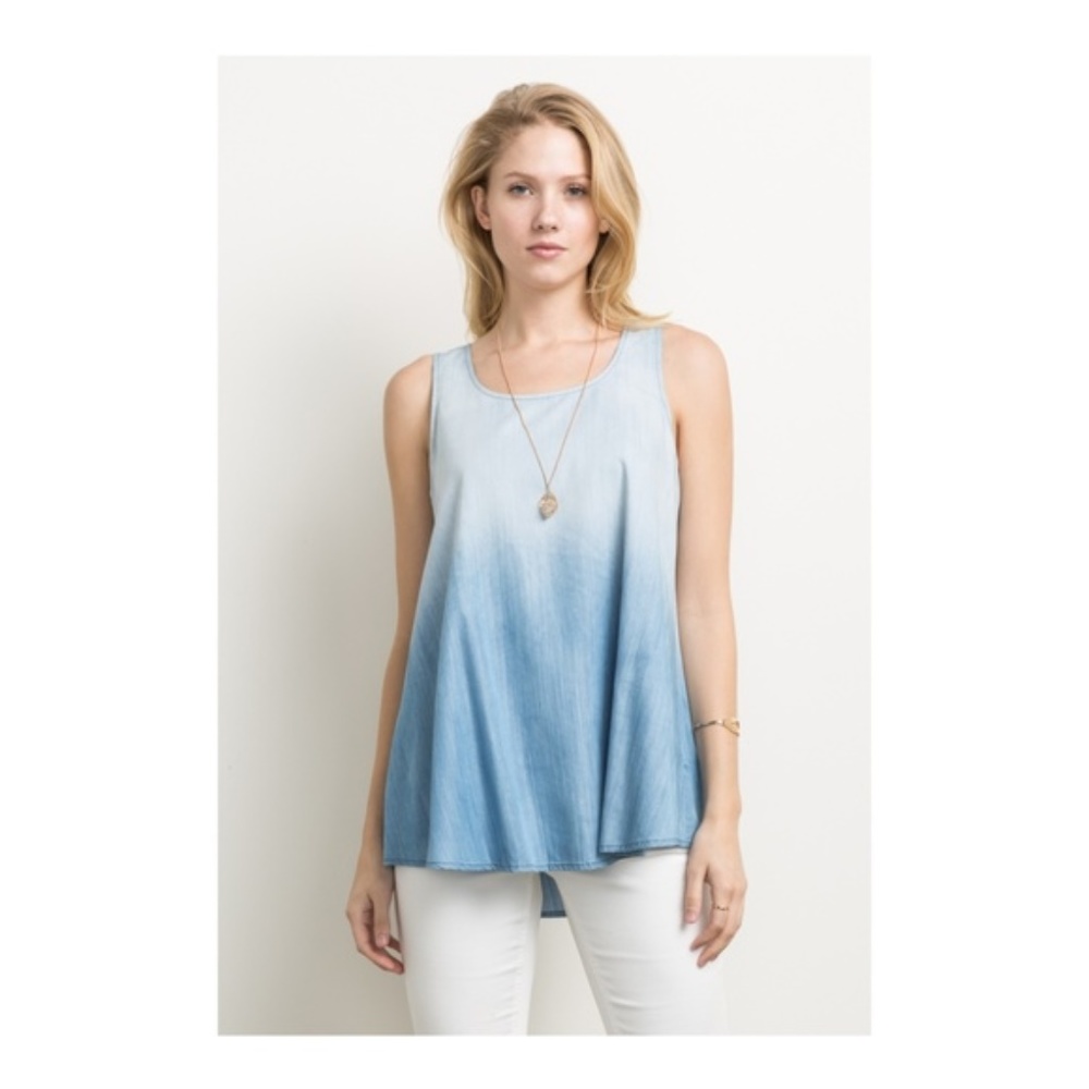Mystree Tencel Denim Swing Top